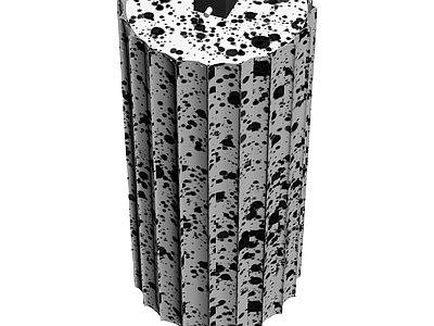 带斑点图案的圆柱形装饰物