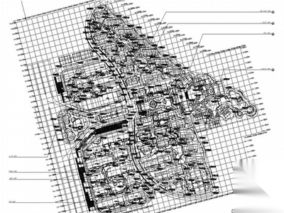 [海南]中式江南园林风格高档居住区景观设计全套施工图 居住区景观
