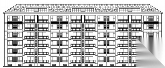 毕业设计 六层砖混结构住宅建筑结构施工图 附有计算