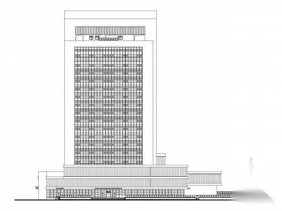 [黑龙江]17层高层办公楼建筑施工图