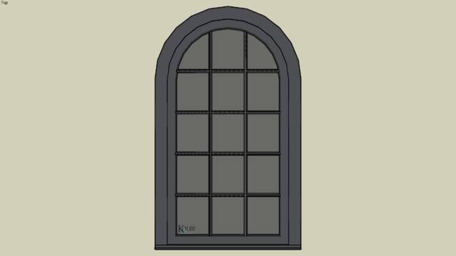 科尔比超半圆顶壳Kue156HC（F.S. 3’-0’x 5’-6”Ro O 3’-0 1/2“x 5’-6 1/2” 监狱 纱 滑动