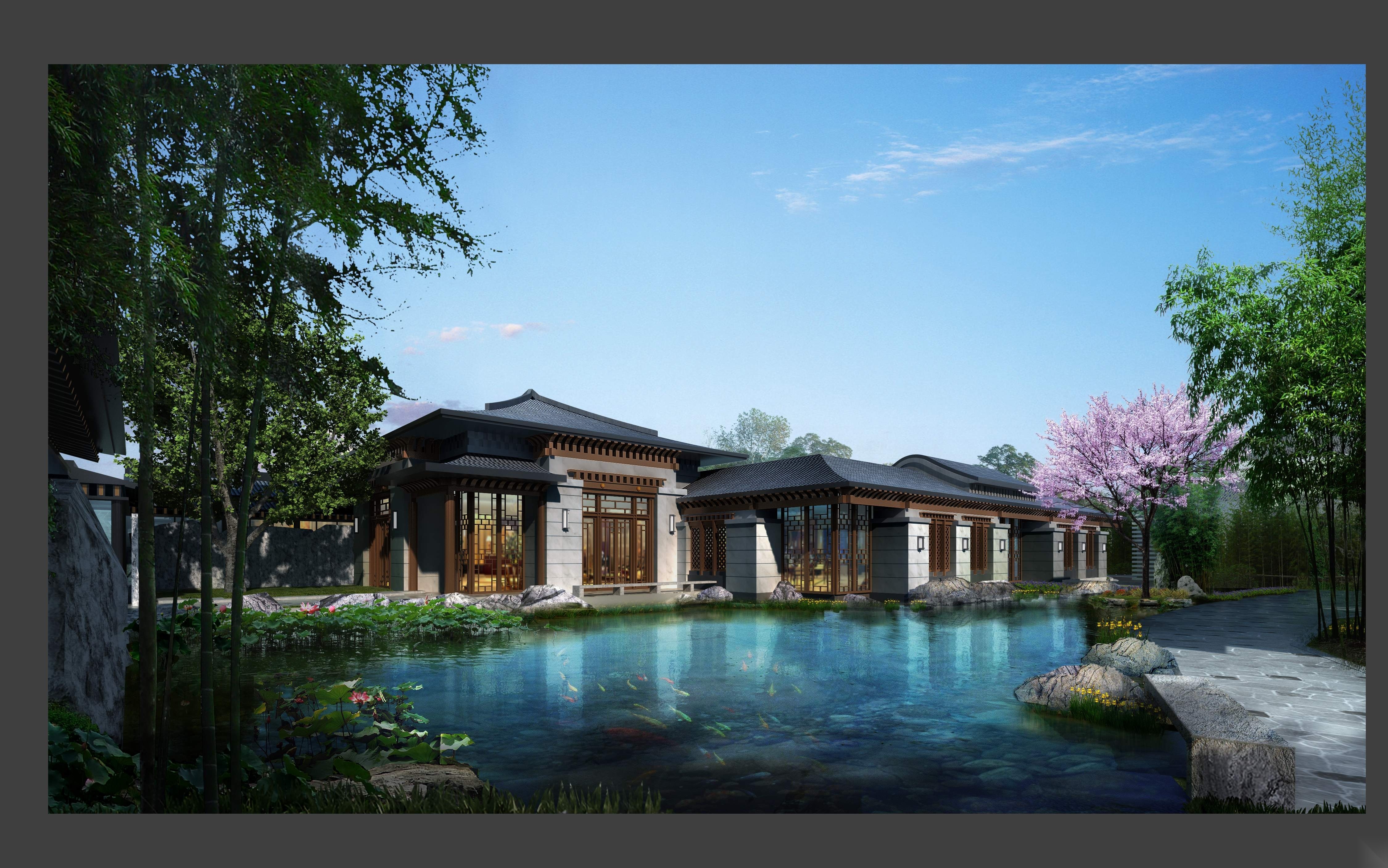 高品质中式园林庭院建筑模型（MAX模型）