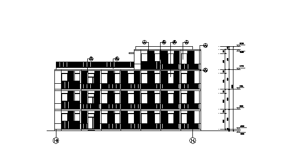 高层框剪结构办公楼建筑施工图