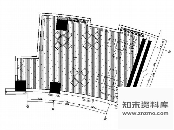 施工图小型风味餐厅室内装修图