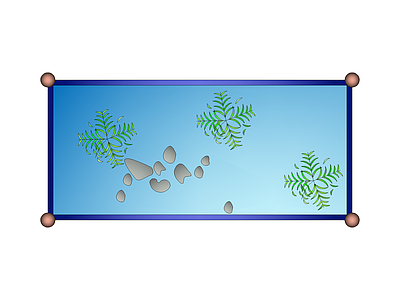 卫浴设施 水族馆俯视图鱼缸