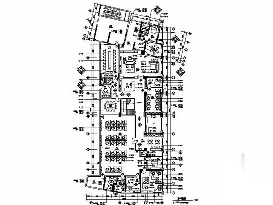 [广东]投资公司办公室室内装修施工图（含方案效果图）