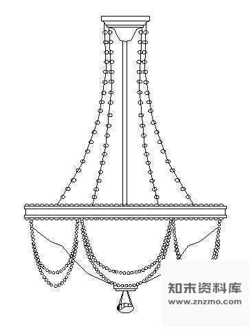 图块/节点吊灯图块8