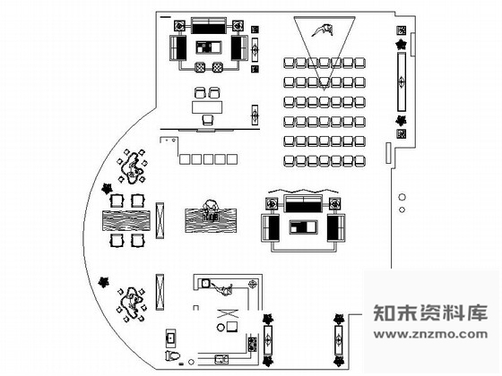施工图河北雅致现代珠宝会所室内装修施工图含效果