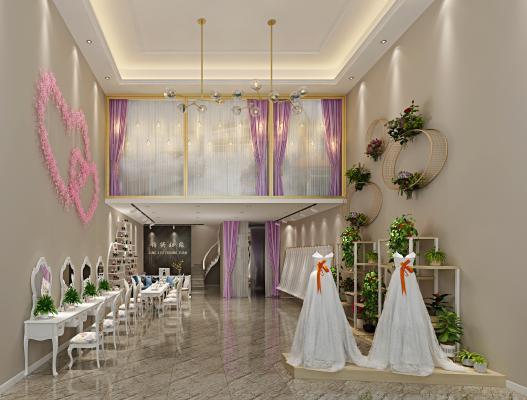 现代婚纱店 展厅