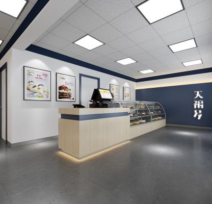 现代便利店 蛋糕 现代 现代收银台