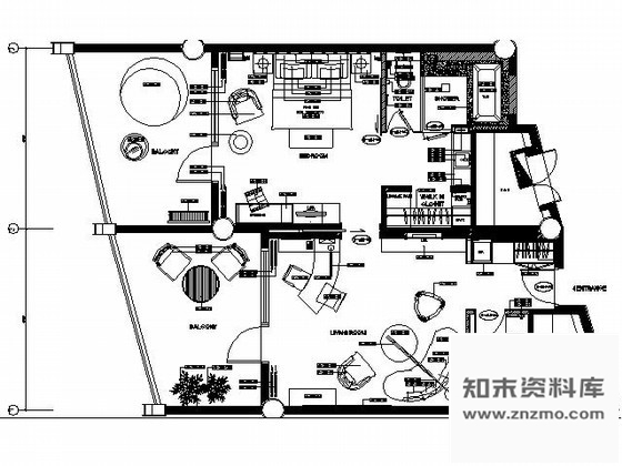 施工图皇冠酒店标准套房施工图