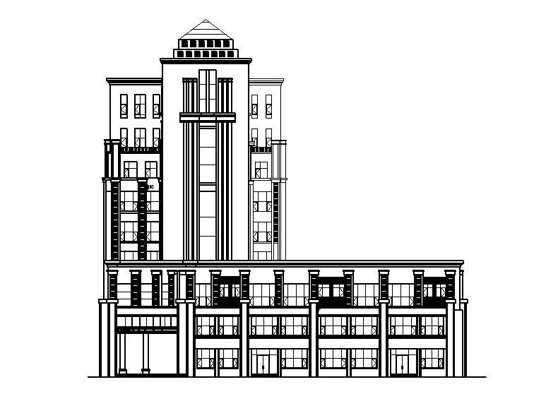 [宁夏]简欧风格值班办公室建筑施工图（含效果图）