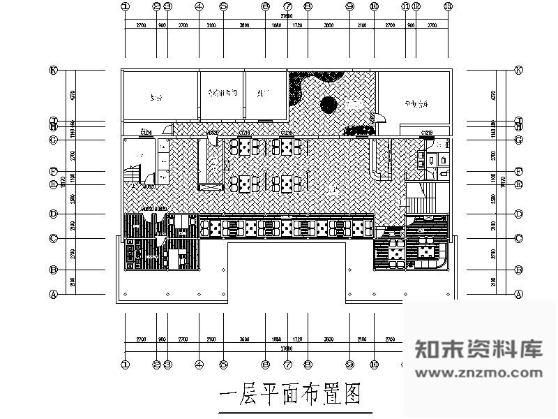 施工图明清民居某饭庄室内装修图