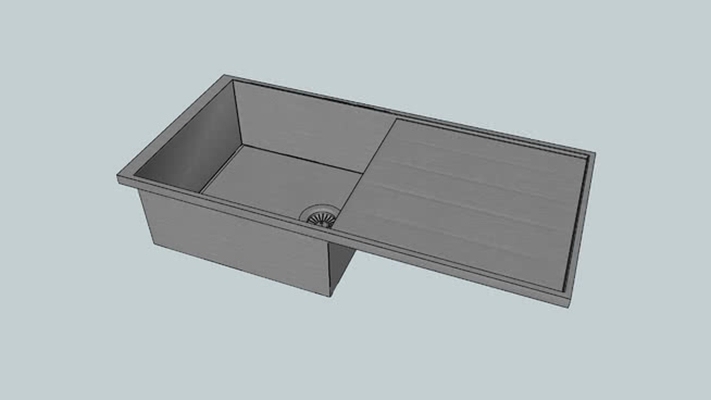 水槽 草图大师模型
