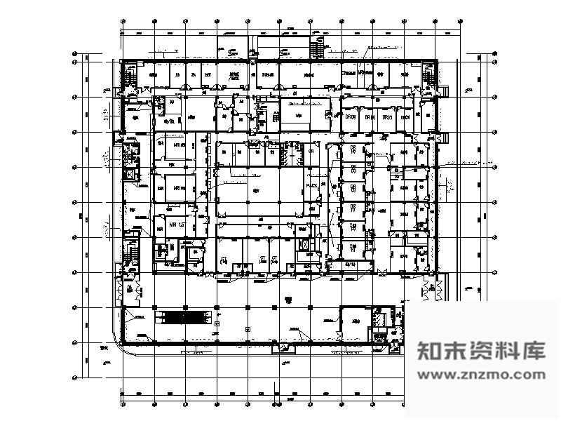 施工图北京某国际医院医技楼室内装修竣工图含效果