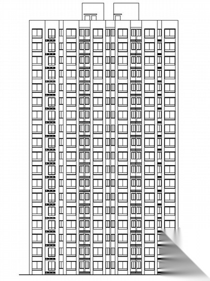[安徽]高层现代风格住宅区规划设计施工图（含20栋楼图纸...