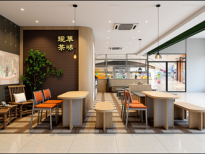 新中式奶茶店