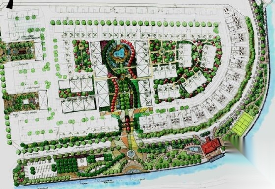 成都某小区景观规划全套方案（2） 居住区景观 示范区景观