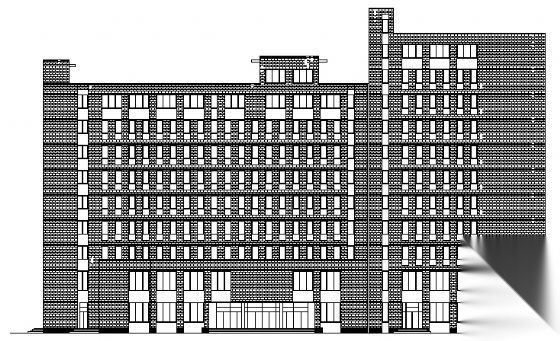 某十二层办公楼建筑方案图