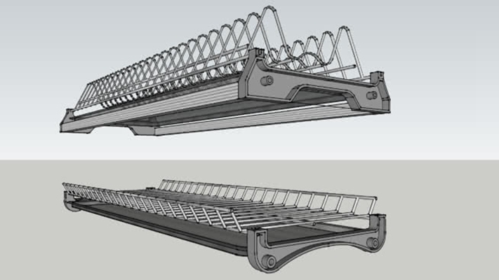 餐具架 草图大师模型