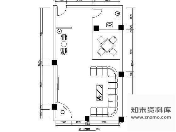 图块/节点63㎡商务包房立面图