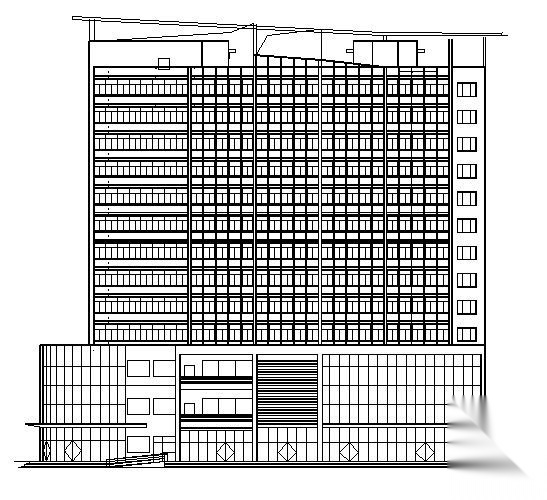 商住楼建筑施工图