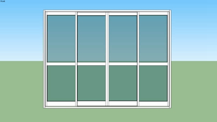 双开门 草图大师模型