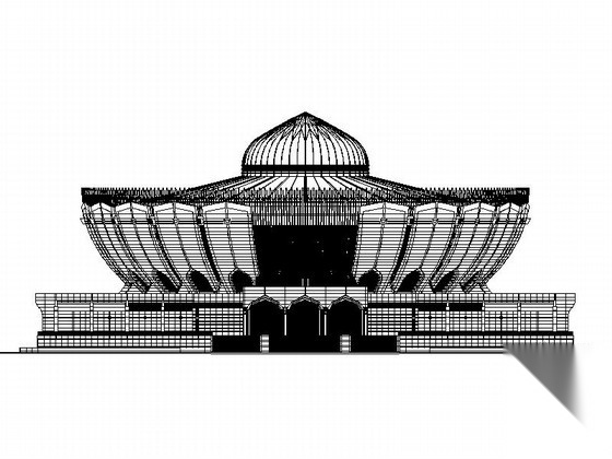 [宁夏]某六层大型甲等歌剧院建筑施工图