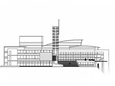 某戏剧影视娱乐中心建筑方案图 娱乐会所