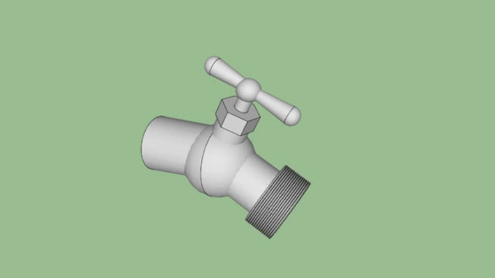 水龙头 草图大师模型