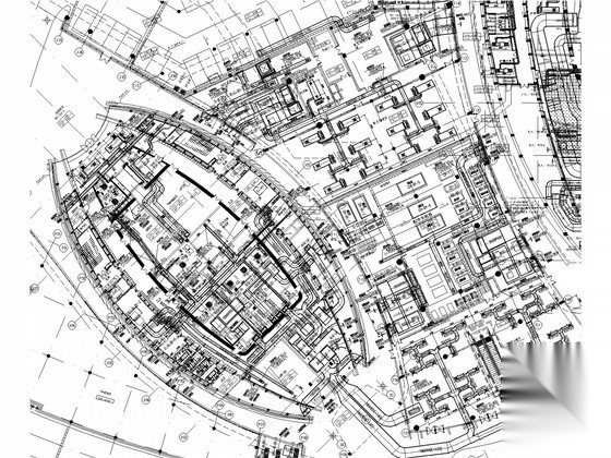 [广东]6万平剧场剧院空调系统施工图（座椅下送风 机房详... 建筑暖通 暖通图