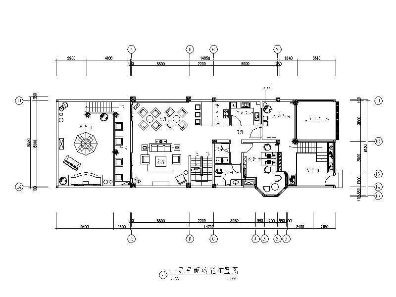 [四川]全套别墅样板房设计CAD施工图（含效果图、实景图...