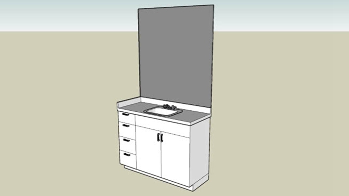 洗手台 草图大师模型