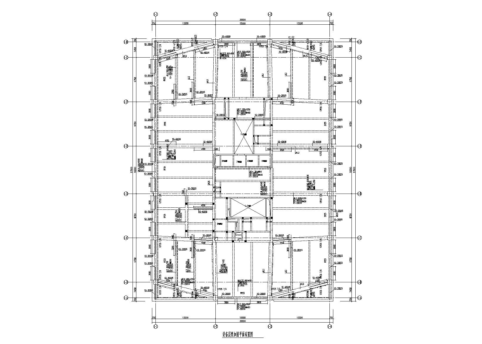 16层钢混高层建筑屋面改造加固工程施工图（2017） 抗震加固结构