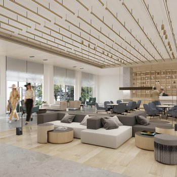【集艾设计】售楼处含办公|CAD整套施工图+设计方案+效果图+物料表+软装清单|196M
