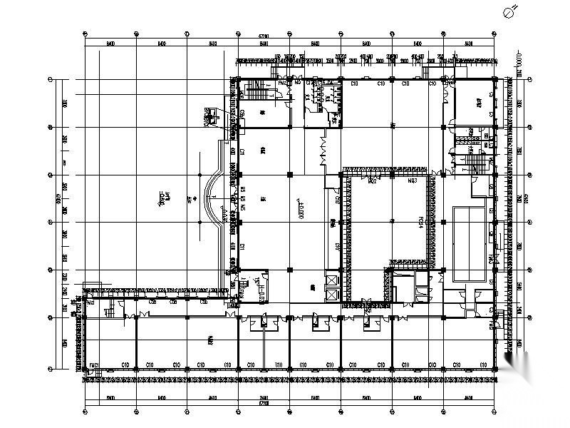 井冈山某教育基地石材墓墙装饰工程图