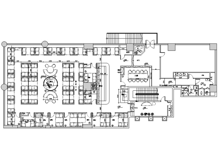 [新疆]现代中式风格上岛咖啡餐饮空间设计施工图