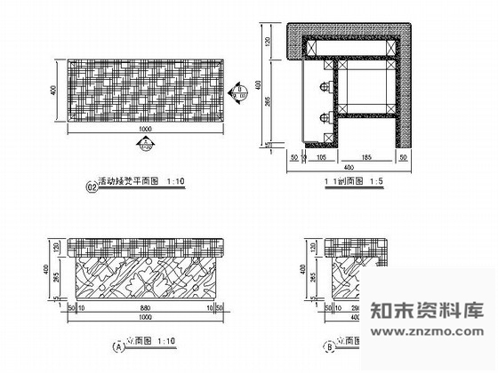 图块/节点重庆某专卖店活动矮凳详图