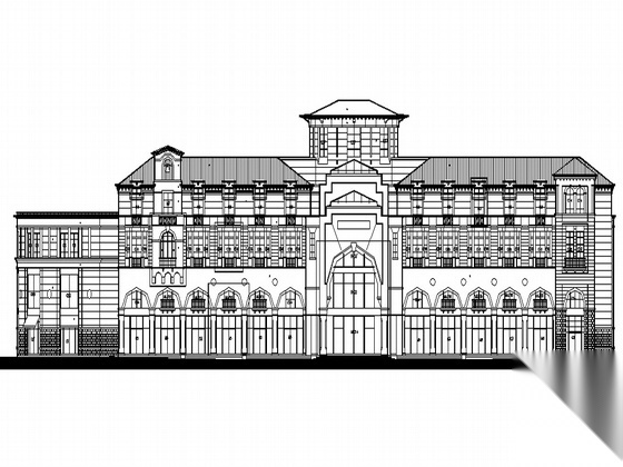 [长沙市望城县]某科技产业园四层会所建筑施工图 娱乐会所