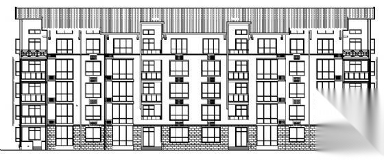 某五层住宅楼建筑方案图
