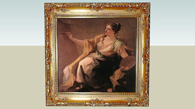 Giovanni Antonio Pellegrini -绘画寓言 相框 画