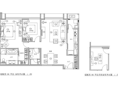 [北京]梁志天_富力城四期公寓样板房施工图