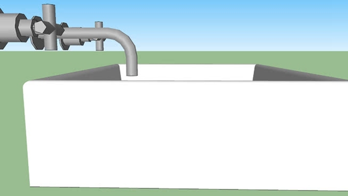 水槽 草图大师模型