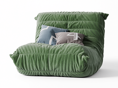 带靠垫的休闲椅