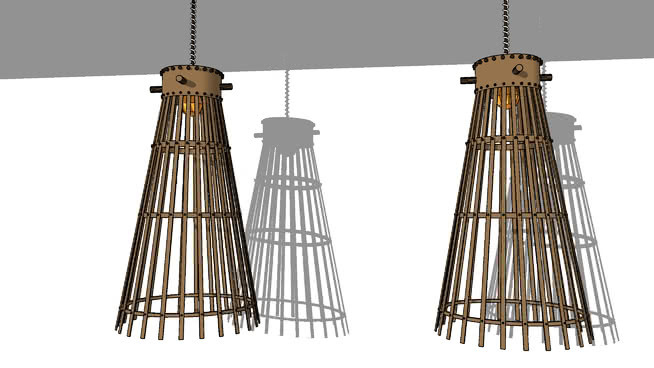 Lampu Gantung咖啡馆装修 编钟 塔 绳索 电灯泡