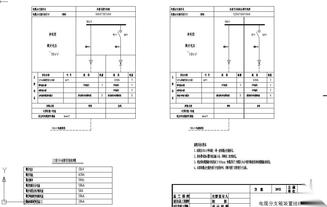 电缆分支箱基础详图