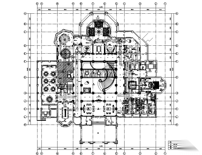 ​同和文化休闲中心空间设计施工图+效果图