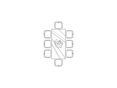 桌椅 总图块