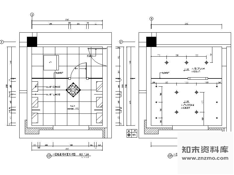 图块/节点酒店电话间立面图