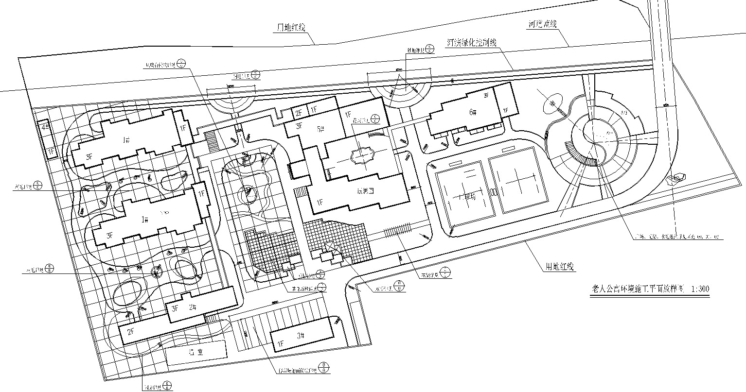 [福建]鸿辉名仕嘉苑居住区景观全套CAD施工图 居住区景观